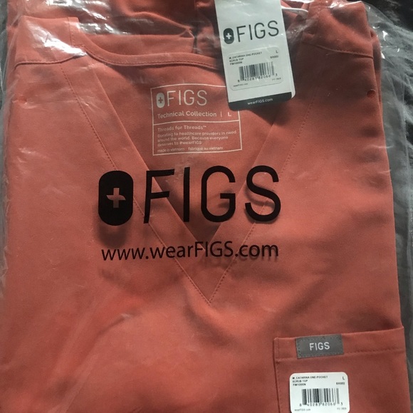 NWT Figs Terracotta Catarina top (L) - Picture 3 of 3